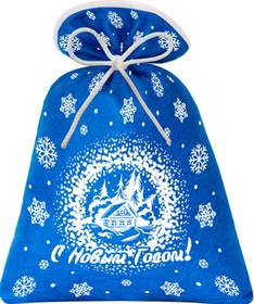 Мешочек (фетр) синий