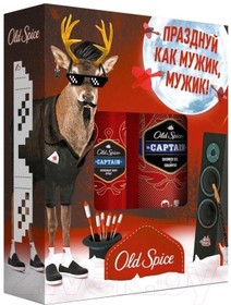Под.наб. OLD SPICE Аэрозольный дезодорант Captain150мл + Гель для душа+шампунь 2в1 Captain250мл