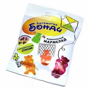 Мармеладки Бегемотик Бонди с витаминами 30гр