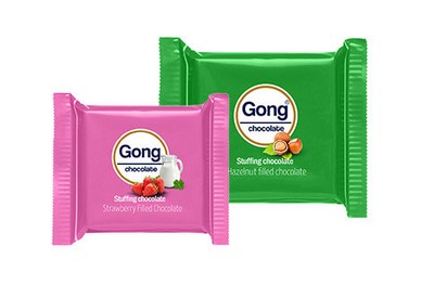 GONG chocolate клубника | лесной орех