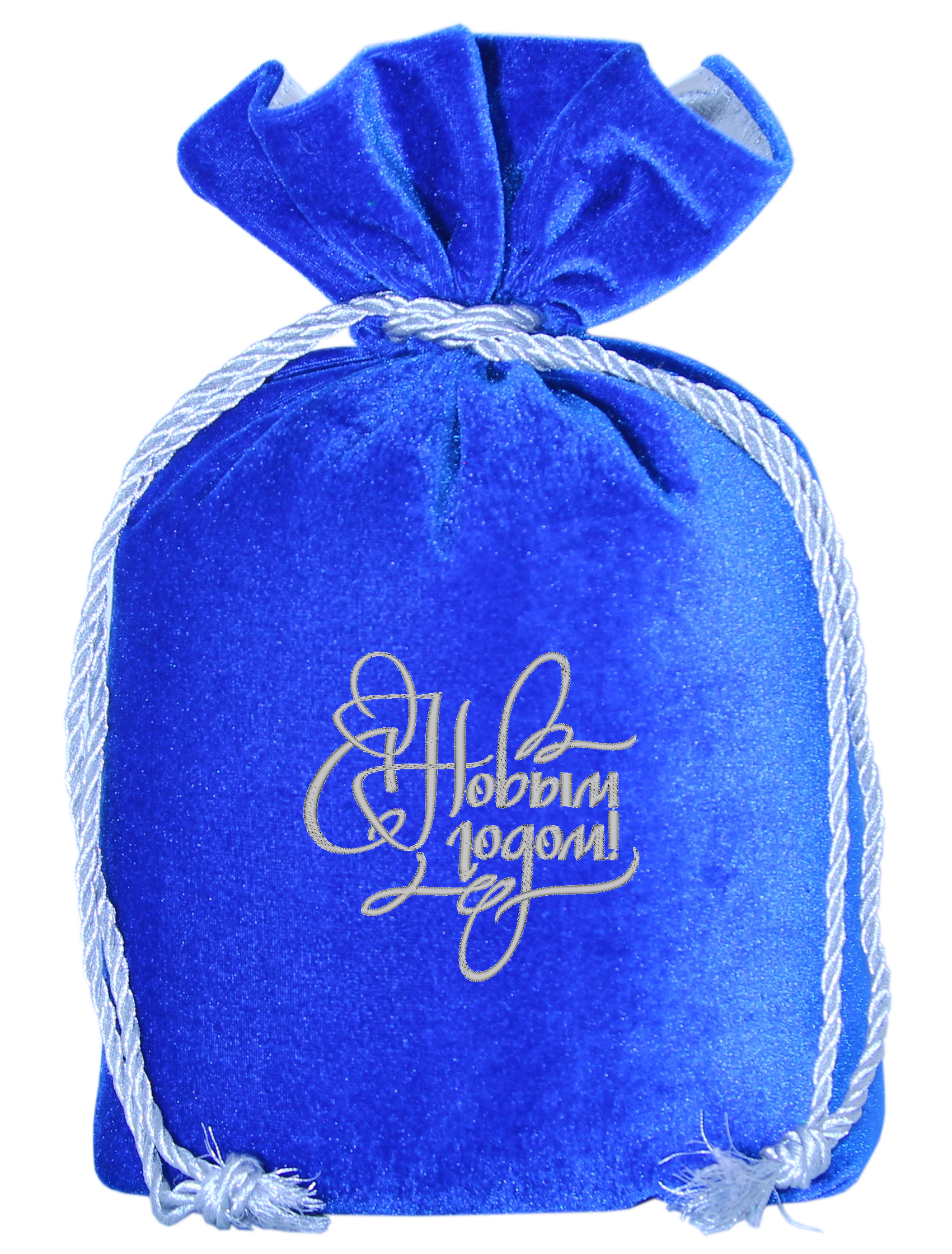 Мешочек бархатный синий УТ0507 1000г